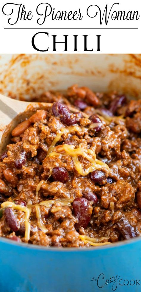 Pioneer Woman Chili, Hearty Chili Recipe, Chili Dinner, Best Chili, Best Chili Recipe, Hearty Chili, Chili Recipe Easy, Ree Drummond, Instapot Recipes