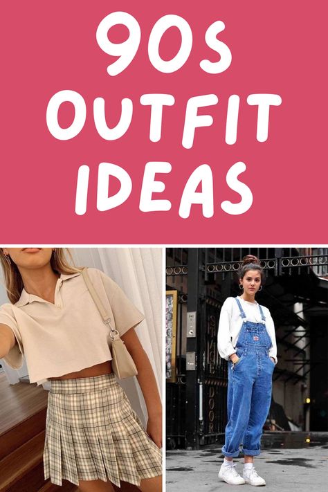 How To Dress 90s Outfit Ideas For Your Theme Party - ljanestyle 90s Theme Party Outfit Women, Decades Outfits, Women's 90s Outfits, 90s Outfit Ideas, Decades Day Outfits, Dress 90s Style, 90s Dress Up, 90s Outfits Party, 90s Theme Party Outfit