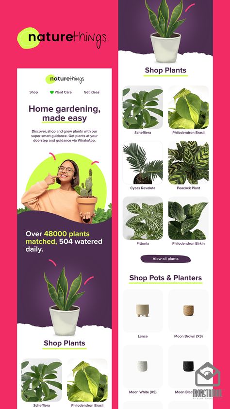 Nature Things Email Marketing Design by MonstaMail New Product Announcement Design, Sales Email Design, Blog Email Design, Email Marketing Layout Design, Email Announcement Design, E Commerce Email Design, Email Promotion Design, Creative Emailer Design Layout, Ecommerce Email Design