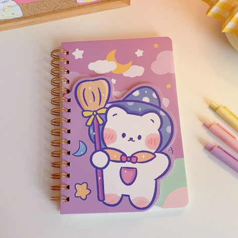 Kawaii Book, Life Notebook, Kawaii Notebook, Colourful Things, Pretty School Supplies, Kawaii Bear, Wallpaper Iphone Disney Princess, Cute Stationary School Supplies, Cute School Stationary