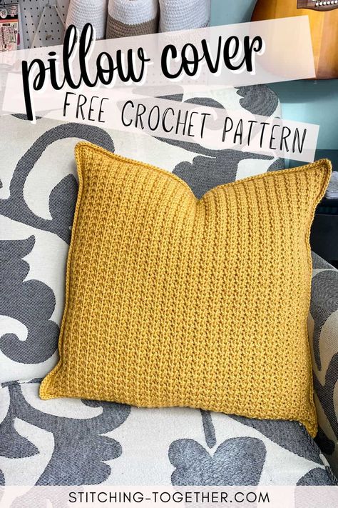 Crochet Pillow Case Pattern, Crochet Cushion Covers, Pillow Cover Crochet Pattern, Modern Haken, Crochet Pillow Patterns Free, Crochet Pillow Cases, Crochet Cushion Pattern, Cushion Cover Pattern, Throw Pillow Pattern