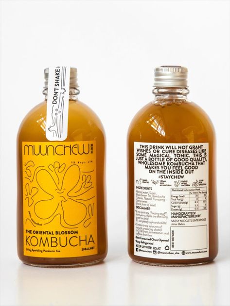 Kombucha Labels, Kombucha Brands, Packaging Box Design, Visuell Identitet, Drinks Packaging Design, Bottle Design Packaging, Alcohol Packaging, Nourish Your Soul, Drinks Brands