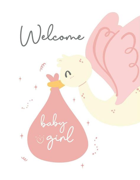 Welcome To The World Baby Girl, Welcome To Baby Girl, Its Baby Girl, Card For Newborn, Welcome Home Baby Girl, Congratulations Baby Girl, It Is A Girl, Vom Avea Un Copil, Newborn Congratulations