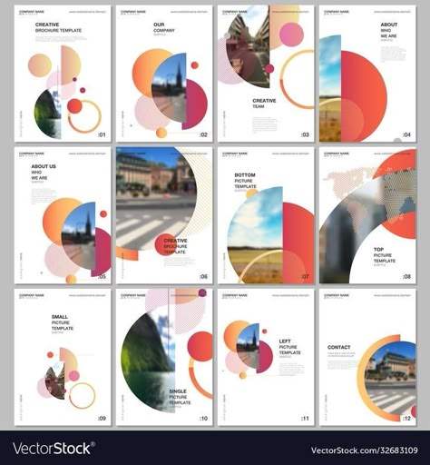 Geometric Brochure Design, Shape Layout Design, Geometric Magazine Layout, Circle Graphic Design Layout, Report Book Cover Design, Circles In Design, Geometric Cover Design, Cover Book Design Layout, Circle Layout Design