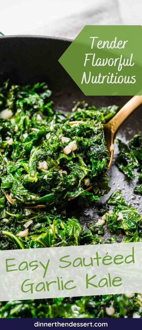 Kale Sauteed Recipes, How To Cook Kale Greens, Sauteed Kale Recipes, Roasted Kale Recipes, Kale Recipes Sauteed, Sauteed Kale With Garlic, Kale Sauteed, Cooked Kale Recipes, How To Cook Kale Greens On Stove