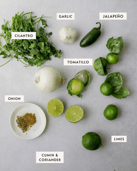 Tomatillo Salsa - Craving California Craving California, Tomatillo Chicken, Beer Braised Chicken, Roasted Tomatillo Salsa, Follicular Phase, Roasted Tomatillo, Shredded Chicken Tacos, Tomatillo Salsa, Salsa Recipes