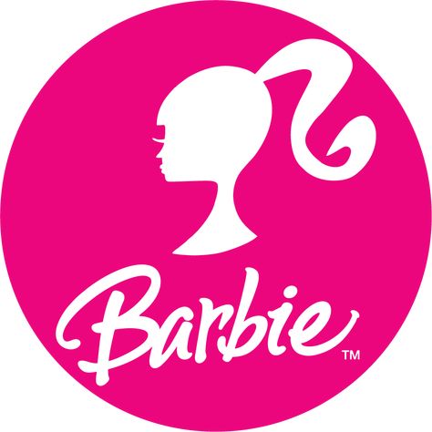 Barbie Girl Logo Vector Barbie Logo Aesthetic, Barbie Head Logo, Barbie Playhouse, Barbie Decorations, Barbie Wallpaper, Barbie Photos, Hair Logo Design, Barbie Birthday Cake, Barbie Face