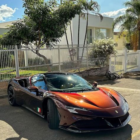 Rosso Taormina Ferrari SF90 🔻 A Huge thanks to @lh_spotterscars for these awesome Pictures ! 📷 #ferrari #sf90 #ferrarisf90 #supercar #dreamcar Toyota Supra Turbo, Ferrari Sf90, Pimped Out Cars, Car Mods, Fancy Cars, Classy Cars, Awesome Cars, Pretty Cars, Car Colors