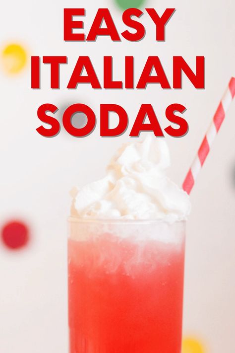 Best Italian Soda Recipe (2-minute recipe) 2024 | SoFestive.com Homemade Italian Soda Recipes, Vanilla Italian Soda Recipe, Craft Soda Recipes, Italian Soda Recipes Drinks, Non Soda Drinks, Soda Stream Recipes Healthy, How To Make Soda, Fruit Soda Drinks, Italian Drinks Nonalcoholic