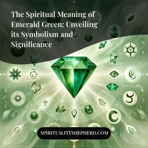 Feeling curious about the spiritual meanings associated with different colors, especially emerald green? My post simplifies the symbolism and significance of emerald green in spirituality, shining light on its energy and spiritual associations. Pin it now to easily consult this enlightening guide on emerald green's spiritual meaning whenever you wish. Emerald Green Meaning, Emerald Meaning, Shining Light, Dream Symbols, Dream Interpretation, Spiritual Meaning, Meditation Practices, Spirituality Energy, Spiritual Practices