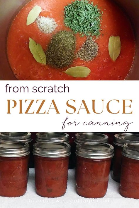 This easy homemade sauce is my go-to recipe for canning. Let me show you how to can pizza sauce for year round fresh tomato taste. Tomato Sauce Pressure Canning Recipe, Homemade Pizza Sauce With Fresh Tomatoes For Canning, Waterbath Canning Pizza Sauce, Roasted Pizza Sauce Canning, Easy Tomato Canning Recipes, Tomatoe Paste For Canning, How To Can Pizza Sauce, Best Canned Spaghetti Sauce Recipe, Best Pizza Sauce Recipe For Canning