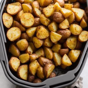 Roasted Canned Potatoes, Diced Potatoes In Air Fryer, Potatoes In Air Fryer, Cooking Techniques Basic, Pork Spices, Golden Potatoes, Canned Potatoes, Spiced Vegetables, Sous Vide Recipes