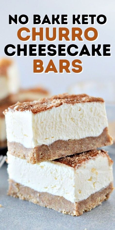 Keto Churro Cheesecake, Keto Cheesecake Bars, Churro Cheesecake Bars, Keto Quiche, Churro Cheesecake, Desserts Keto, Low Carb Low Fat Recipes, Breakfast Low Carb, Keto Pancakes