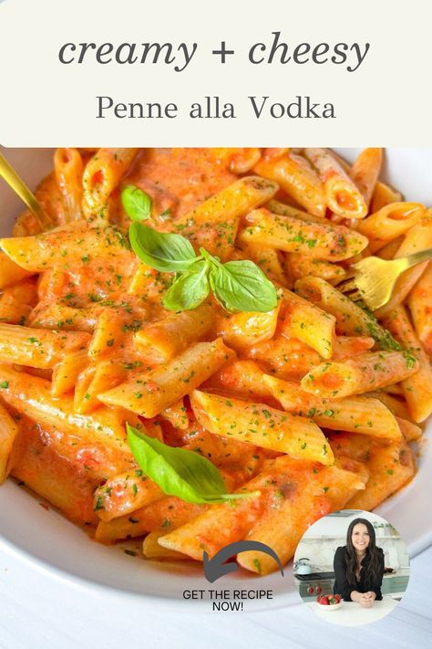 #penneallavodka #penne #pastarecipes Penna Alla Vodka Recipes, Penna Pasta, Penne Vodka Sauce, Penne Alla Vodka Recipe, The Modern Nonna, Modern Nonna, Penne Vodka, Cashew Cream Sauce, Penne Alla Vodka