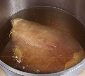 Ham Boiled Dinner Recipe, Boiled Ham Recipes, How To Cook A Picnic Ham, How To Cook A Fresh Ham, Boiling Ham, Ham Boiled Dinner, Butcher Recipes, Cottage Ham, Fresh Ham Recipe