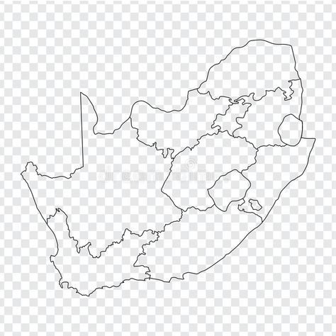 Illustration about Blank map South Africa. High quality map of South Africa with the provinces on transparent background. Stock vector. Vector illustration EPS10. Illustration of african, flat, cape - 122441191 South Africa Map Outline, Map Of South Africa Provinces, Reference Letter For Student, Africa Outline, Plant Lessons, South Africa Map, Types Of Essay, African Interior Design, Interesting Maps