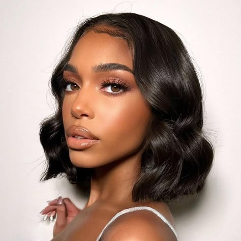 Bob Closure Wig, Bob Closure, Body Wave Bob Wig, Short Body Wave, Body Wave Bob, Tan Skin Blonde Hair, Makeup Tip, Sew In Hairstyles, Lori Harvey