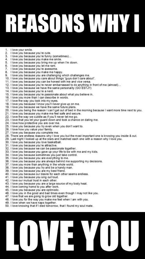 Reasons why 6 Reasons Why You Should Go For It, 46 Reasons Why I Love You, Why Am I In Love With You, 26 Reasons Why I Love You Alphabet, Things I Love About Him List, 35 Reasons Why I Love You, What I Love About Him List, 25 Reasons Why I Love You List Boyfriend, Reasons Why I Love You Girlfriend