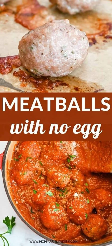 Meatball Recipes Egg Free, Egg Free Chicken Meatballs, Meatball Recipe No Egg, Homemade Meatballs No Egg, Homemade Meatballs Without Egg, No Egg Turkey Meatballs, Clean Meatball Recipe, Dairy And Egg Free Meatballs, Eggless Meatball Recipes