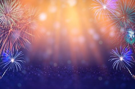 Fire Work Backgrounds, Firework Background Wallpapers, Fireworks Background Landscape, Diwali Banner Background Hd, Happy New Year Landscape, Fireworks Landscape, New Year Poster Background, Celebration Background Design, Plan Background