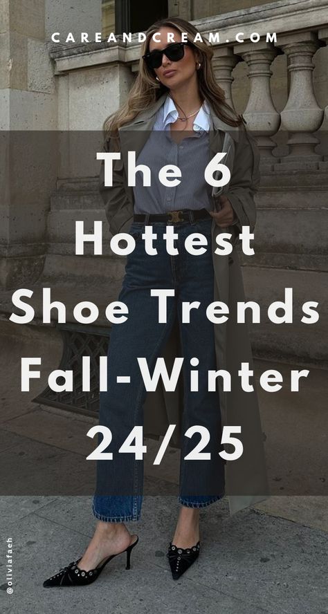 Shoe trends fall-winter 2024-2025. Discover the 6 hottest shoe trends for fall/winter and elevate your style! From rider boots and pretty ballet flats to chic loafers, this guide covers the latest in women shoes trends. Stay ahead in shoe fashion with these must-have pieces. Explore 2024 women’s shoe trends here! Cool Womans Shoes, Cute Shoes Amazon, Shoes For Women Over 40, 2025 Boots Trend, Cool Winter Shoes For Women, Trendy Fall Boots 2024, Trendy Fall Shoes For Women, Womens 2024 Fall Fashion Trends, Winter Shoes 2024 Women