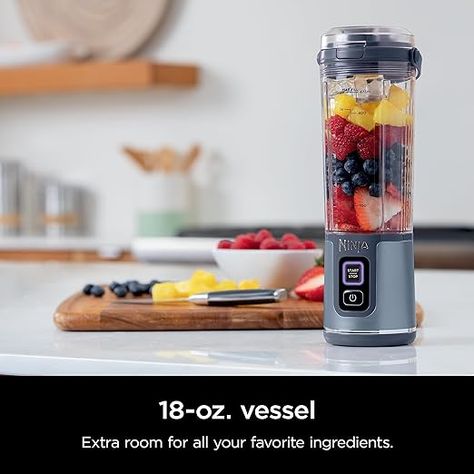 BPA Free, Leakproof-Lid & Sip Spout, USB-C Rechargeable, Dishwasher Safe Parts, Denim Blue College Dorm Necessities, Mom Gifts Ideas, Dorm Necessities, Stanley 40oz Tumbler, Ninja Kitchen, Blender Smoothie, Ninja Creami Recipes, Creami Recipes, Ninja Blender