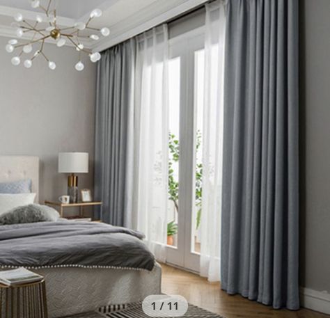 Windows Curtains Ideas, Modern Curtains Bedroom, Grey Curtains Living Room, Curtain Ideas For Living Room, Curtains Living Room Modern, Homemade Curtains, Window Curtains Living Room, Room Decor Curtains, Curtain For Living Room