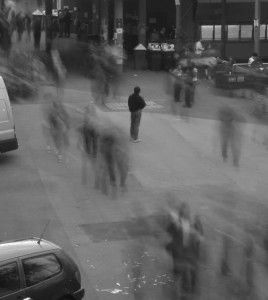 Alone In A Crowd, Art Appliqué, The Magnus Archives, Single Person, Playlist Covers, Long Exposure, Photography Inspo, Black Aesthetic, Dark Aesthetic