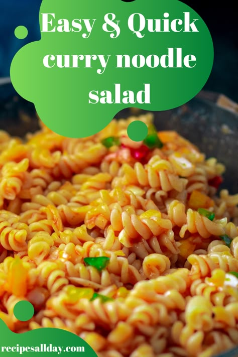 Sweet Curry Pasta Salad, South African Noodle Salad, Best Noodle Salad Recipes, Noodle Curry Recipes, Spitbraai Party Ideas, Curry Pasta Salad Recipes Cold, Curried Noodle Salad, Curry Noodles Salad Recipe, Noodle Salads For Parties