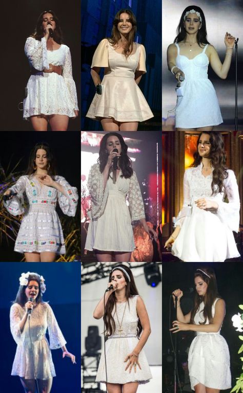 Lana Del Rey + white dresses #LDR Lana Del Ray Dress Aesthetic, Lana Del Rey White Dress Outfit, White Lana Del Rey Dress, Lana Del Rey Summer Dress, Lana Del Rey Homecoming Dress, Lana Del Rey Dress Vintage, Lana Del Rey White Dress Aesthetic, Lana Del Rey Dress Up, Dress Up As Lana Del Rey