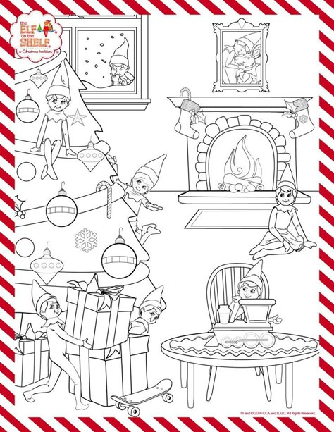 Print this sheet out for some Christmas coloring fun!  | Printable Coloring Pages | Printable Calendar | Kid's Activities | Elf on the Shelf | Scout Elf Return Week Elf On The Shelf Print Out, Elf On The Shelf Worksheets, Elf On The Shelf Coloring Free Printable, Elf On The Shelf Coloring Pages Free, Elf On The Shelf Coloring Pages, Elf On The Shelf Coloring Pages Free Printable, Elf On The Shelf Colouring Pages, Elf On The Shelf Activity Sheets, Elves Coloring Pages Free Printable