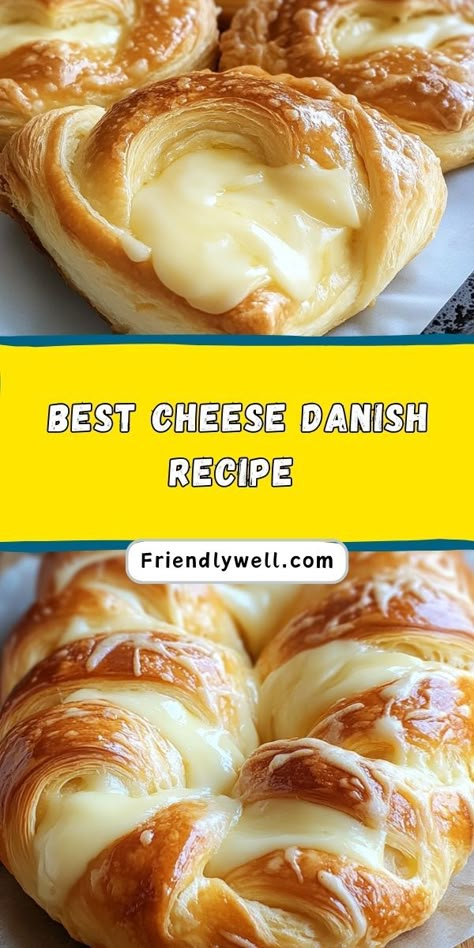 Learn How to Make the Best Cheese Danish with this step-by-step guide! 🏠✨ This foolproof recipe features a golden, flaky crust and rich, creamy filling. Perfect for beginners and experienced bakers alike. 🥐💖 #BakingTips #CheeseDanish #HomemadeDesserts #PastryLove How To Make Cheese Danish Recipe, Recipes Using Pastry Dough, Cream Cheese Pastry Recipes, Quiche With Puff Pastry Crust, Cheese Pastry Recipe, Pastry Dough Ideas, Puff Pastry Cheese Danish, Pastry Dough Recipe Easy, Cheese Danish With Crescent Rolls