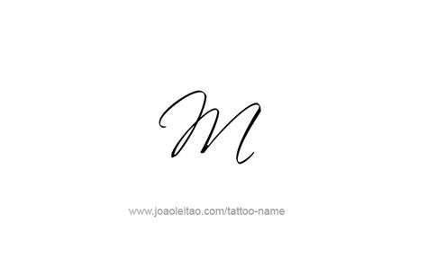 Tattoo Design Roman Numeral M (1000) M Script Tattoo, M M Tattoo Ideas, M M Tattoo, Initial M Tattoo, Mia Tattoo Name, M&m Tattoo, M Font Design, Cursive M Tattoo, M Tattoo Design