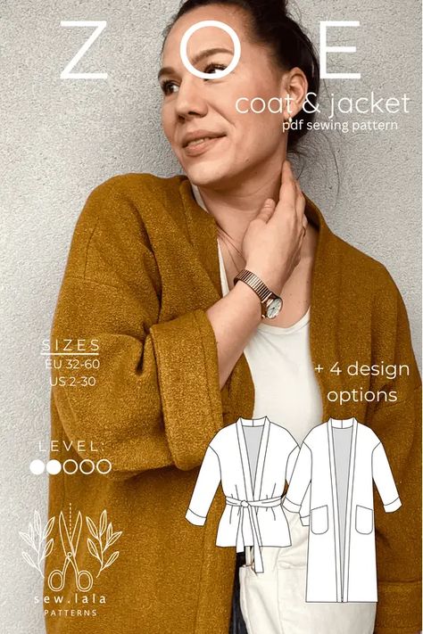 sewing patterns for women Jacket Patterns For Women Sewing, Jacket Patterns For Women, Jacket Sewing Pattern, Women Sewing, Sewing Patterns For Women, Jacket Sewing, Jacket Pattern Sewing, Sewing Pattern Sizes, Jacket Pattern