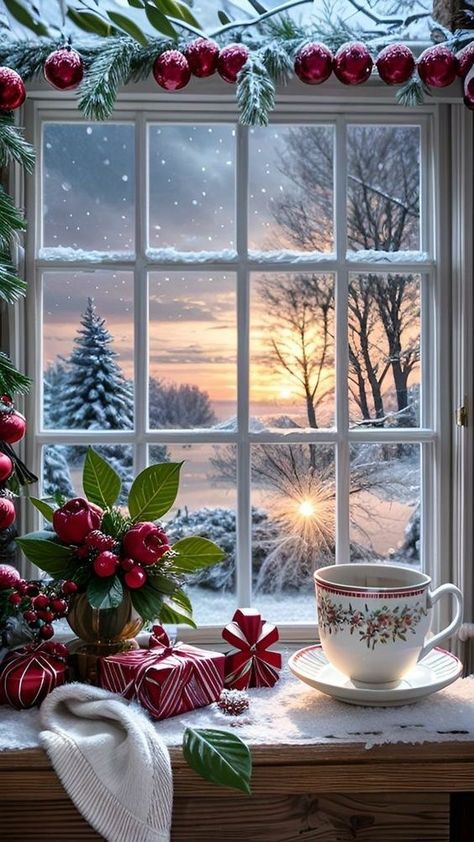 Winter Christmas Scenes, Beautiful Christmas Scenes, Christmas Scenery, An Nou Fericit, Christmas Scenes, Christmas Mood, Christmas Love, Christmas Images, Christmas Joy