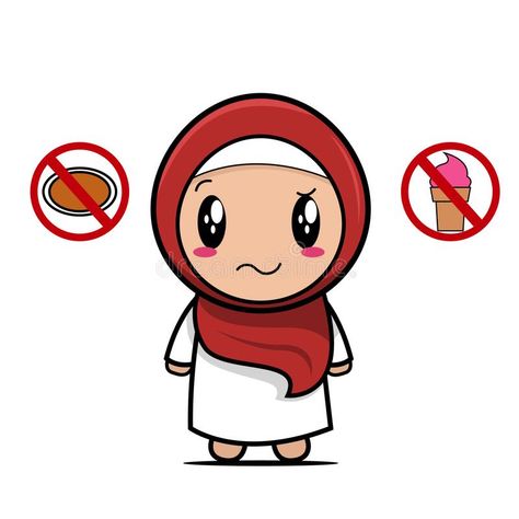 Icon muslim fasting to hold hunger and thirst vector stock illustration Hungry Illustration, Happy Artwork, Icon Cute, Vector Stock, Vector Icons, Stock Illustration, Stock Vector, Vector Illustration, Hold On