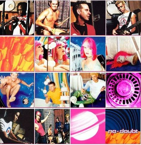 No Doubt, the Return of Saturn era. (made by EverythingInTime) Return Of Saturn No Doubt, No Doubt Return Of Saturn, Return Of Saturn, Spring Moodboard, Gwen Stefani No Doubt, Saturn Return, Music Taste, No Doubt, Gwen Stefani