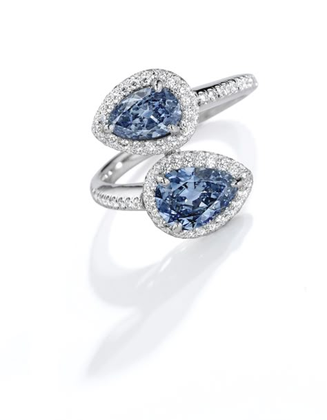 Blue Diamond Earrings, Fancy Color Diamond Ring, Colored Diamond Rings, Diamonds Rings, Blue Diamond Ring, Blue Diamonds, Real Gold Jewelry, Fine Diamond Jewelry, Colorless Diamond