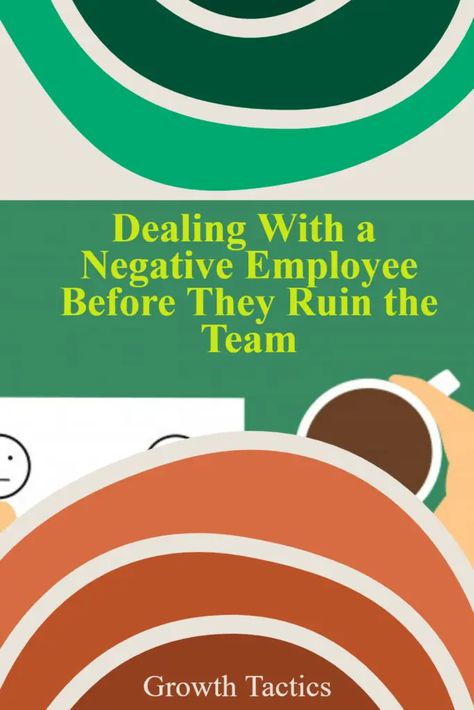 Learn how to effectively deal with a negative employee and maintain a positive workplace environment with these essential tips for managers. How To Manage Employees, Underperforming Employees, Negative Coworkers, Employee Complaints, Human Resources Career, Difficult Employees, Management Skills Leadership, Effective Management, Employee Motivation