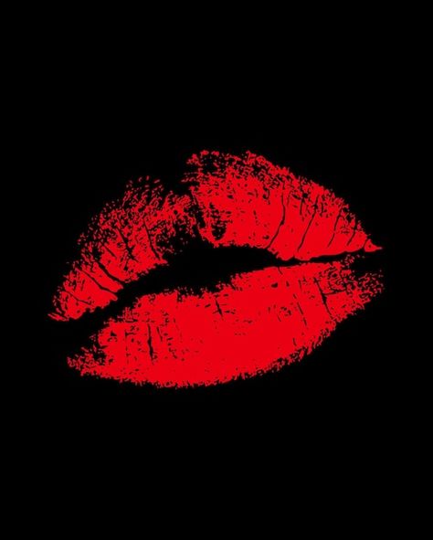 Kiss Mark Black Background, Lips Black Background, Wallpaper Backgrounds Black, Spotify Pfp, Red Lipstick Kisses, Kiss Mark, Backgrounds Black, Lips Black, Famous Wallpaper