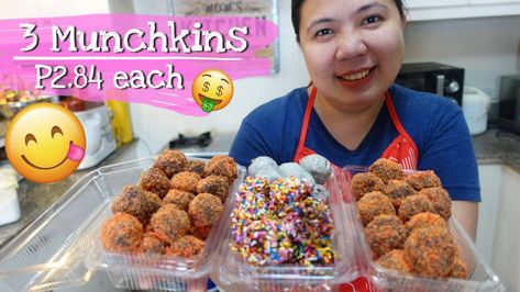 Nina Bacani - MUNCHKINS pang Negosyo, 3 Flavors Munchkin Recipe with Costing Munchkin Recipe, Graham Balls Recipe, Munchkins Recipe, Graham Balls, Pinoy Merienda, Filipino Delicacies, Food Business, Balls Recipe, Cupcake Muffins