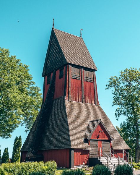 Bell tower of old kyrka uppsala Travel To Sweden, Uppsala Sweden, Travel Sweden, Sweden Travel, Air Museum, Travel In Europe, Travel Illustration, Old Church, Samar