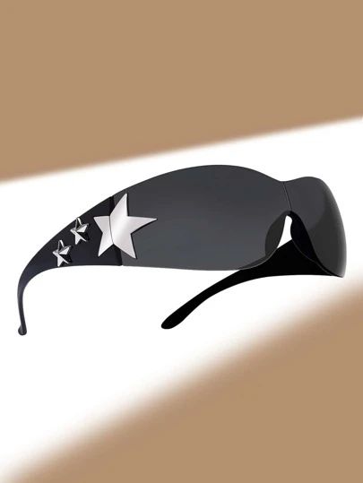 Y2k Glasses, Star Decor, Y2k Sunglasses, Y2k Accessories, Trendy Glasses, Street Snap, Stylish Glasses, Jewelry Accessories Ideas, Star Decorations