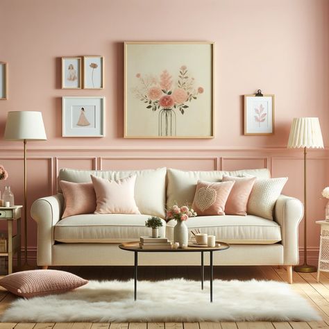 beige couch with blush pink walls Beige Couches, Blush Pink Walls, Teal Accessories, Lavender Walls, Beige Couch, Pink Couch, Beige Sofa, Plush Throw Blankets, Neutral Beige