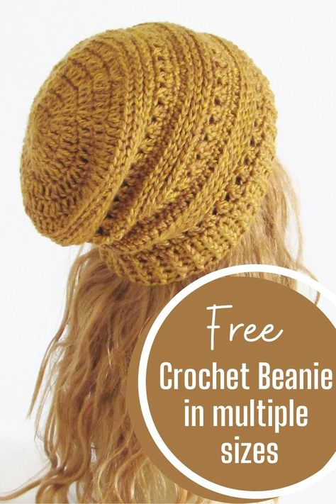 Slouchie Beanie Pattern, Large Slouchy Crochet Hat, Slouch Crochet Hat, How To Crochet A Slouchy Beanie, Free Hat Crochet Patterns Woman, Free Crochet Slouchy Beanie Pattern, Free Slouchy Beanie Crochet Pattern, Slouchy Beanie Crochet Pattern Free Easy, Easy Slouchy Crochet Hat Free Pattern