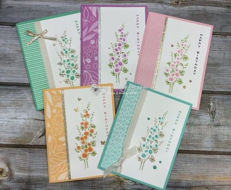 Flowers of Beauty Birthday Cards With Flowers, Diy Flower Decorations, Paper Cards Diy, Stampin Up Flowers, How To Make Greetings, Paper Flowers Diy Easy, Paper Cute, Flower Birthday Cards, Cards With Flowers