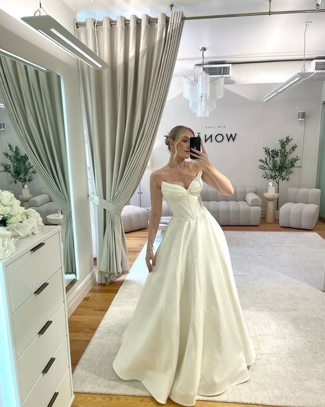 Embrace timeless elegance with our stunning ‘Dove’ by @wona_concept - strapless wedding dress featuring a gorgeously structured corset! ✨✨ Perfectly crafted to accentuate your silhouette, this dress is designed to make you feel like royalty on your special day. 💍💕 Whether you’re dreaming of a classic or modern wedding, the intricate detailing of the corset adds a touch of luxury and sophistication. ‘Dove’ is now available to try on at the NYC store🤍 #wonaconcept #wonanyc #nyc #nycbrides #... Wona Concept, Wedding Doves, Structured Corset, Bridal Store, Bridal Stores, Modern Wedding, Bridal Wear, Try On, Bridal Style