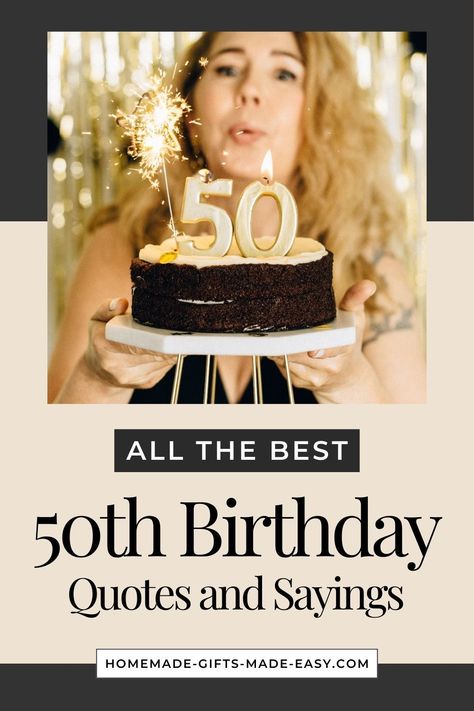 Celebrate turning 50 with our collection of funny birthday quotes! Perfect for adding humor to a card or speech, these quotes will make the milestone birthday even more memorable. Browse and find the perfect funny quote to wish them a fabulous 50th. Fifty And Fabulous Birthday Quotes, 50th Birthday Messages Turning 50, 50 Quotes, 50 And Fabulous Quotes, Funny 50th Birthday Quotes For Women, Funny 50th Birthday Quotes, 50th Birthday Messages, 50th Birthday Quotes, 50th Birthday Funny