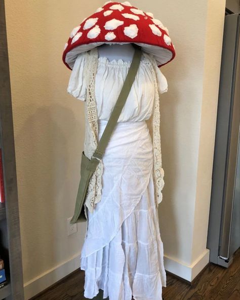 Mushroom Cosplay, Mushroom Outfit, Lights Festival, Mushroom Costume, Toadstool Mushroom, Winter Lights, Sleeveless Kimono, Fairy Cosplay, Casual Attire For Women