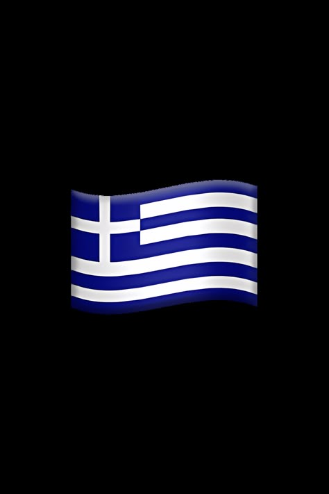 The emoji 🇬🇷 depicts the flag of Greece, which consists of nine horizontal stripes of blue and white, with a blue square in the top left corner containing a white cross. The blue stripes represent the sea and sky, while the white stripes represent the purity of the Greek struggle for independence. The cross symbolizes the Greek Orthodox Church, which is the dominant religion in Greece. The emoji is rectangular in shape and has a ratio of 2:3. Emoji Copy, Emoji Dictionary, Flag Emoji, Apple Emojis, Flag Drawing, Greece Flag, Greek Flag, Balkan Peninsula, Greece Art